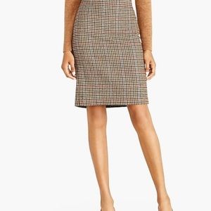 J. Crew No.2 houndstooth pencil skirt